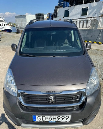 Peugeot Partner cena 34500 przebieg: 206000, rok produkcji 2016 z Gdańsk małe 79